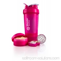 BlenderBottle 22oz ProStak Shaker with 2 Jars, a Wire Whisk BlenderBall and Carrying Loop Red   567270552
